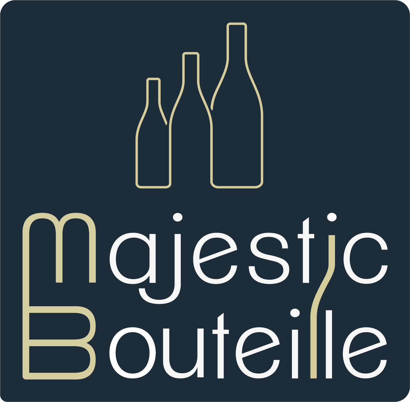 Logo majestic Bouteille